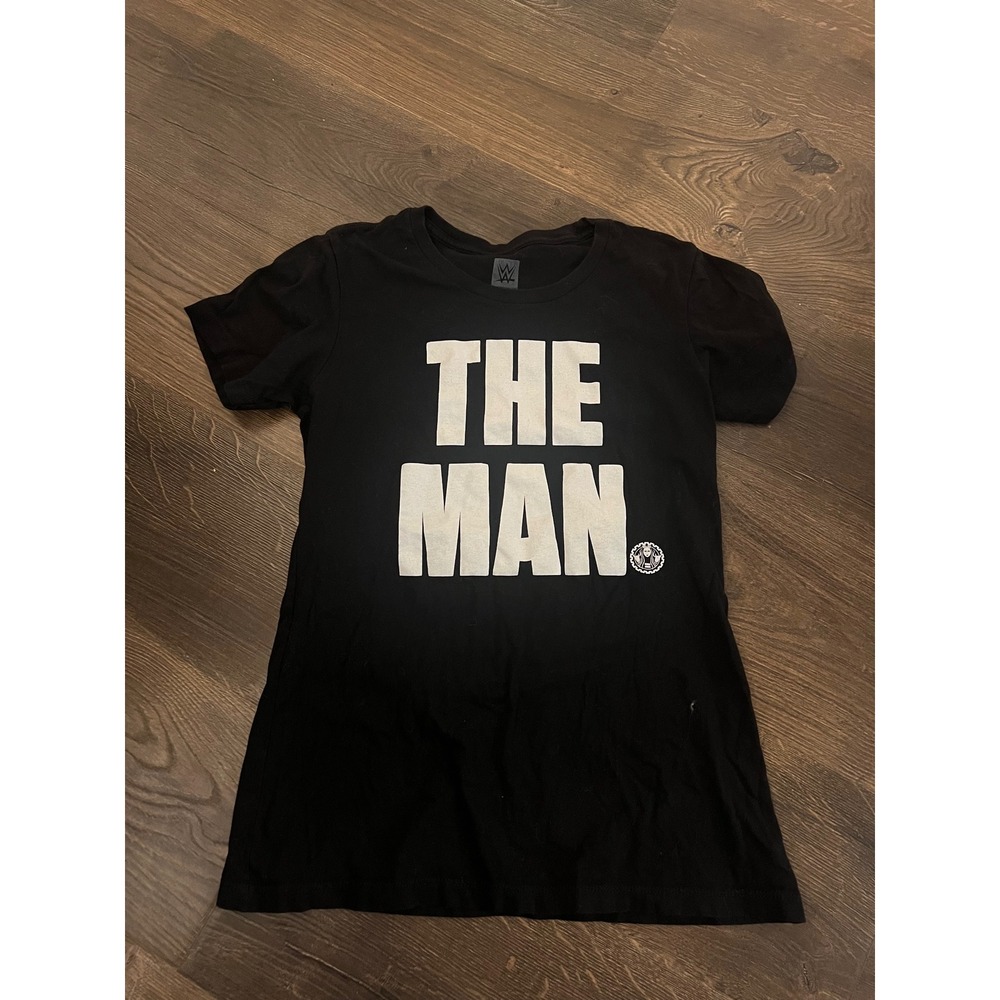 WWE Authentic Becky Lynch The Man Graphic T-Shirt Black Kids Size Medium